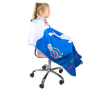 Hair Cutting Cape for Kids - Under The Sea Print - Water Resistant Salon Cape - Snap Closure - Kids Haircut Cape - Barber Cape for Kids - Kids Hair Cape Salon Supply Co