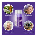 Purple Shampoo and Conditioner for Blonde Hair - Sulfate Free Purple Shampoo for Brassy Hair and Color Conditioner Hair Toner for Brassiness - Blonde Shampoo for Color Treated Hair with Argan Oil Maple Holistics Store