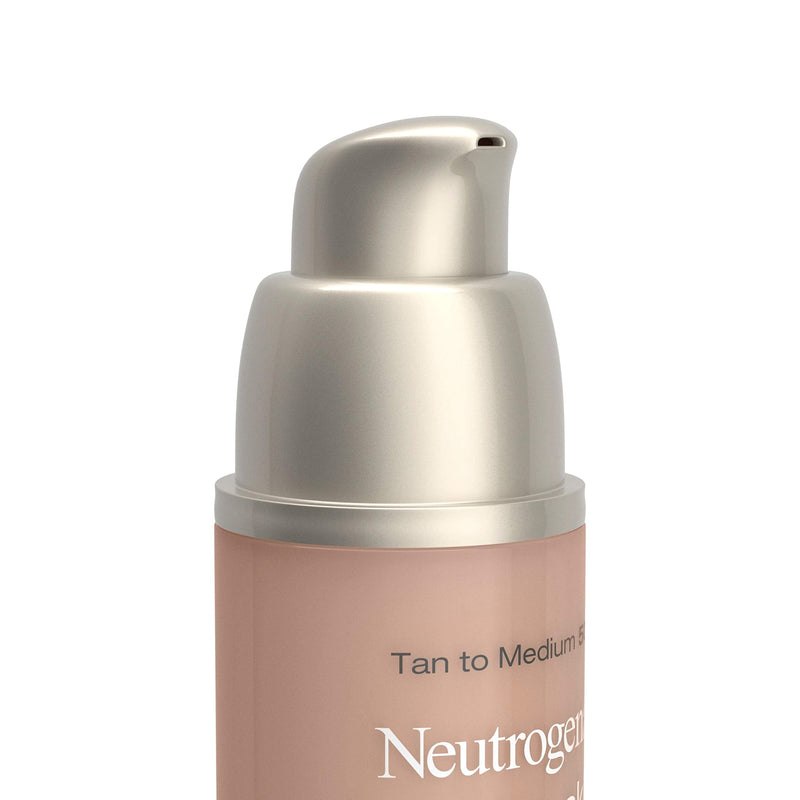 Neutrogena Healthy Skin Enhancer Sheer Face Tint with Retinol & Broad Spectrum SPF 20 Sunscreen for Younger Looking Skin, 3-in-1 Daily Enhancer, Non-Comedogenic, Tan to Medium 50, 1 fl. oz Neutrogena