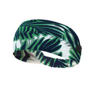 Hanna Roberts Headband Design with Buttons for Face Masks and Covers, Stretchy and Wide (Palm Trees) Hanna Roberts