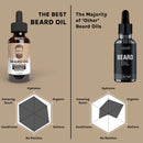 Best Beard Oil for men – Crafted Beard Oil Conditioner - Sandalwood Bourbon Scent – All Natural Beard Oil and Mustache Oil – Quick Absorption – Made in the USA (SB) Crafted Dukes Beard