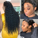 FLYBAO Lace Front Wigs Human Hair Wigs For Black Women Brazilian Water Wave Lace Front Wigs with Baby Hair Pre Plucked Closure Wigs Human Hair FLYBAO