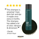 MATRIX Total Results Dark Envy Color-Depositing Green Shampoo | for Neutralizing Red Undertones in Dark Brown or Black Hair | Cool, Glossy Finish martinandmark.com
