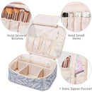 Travel Makeup Bag Large Cosmetic Bag Makeup Case Organizer for Women and Girls (Leaf) Narwey