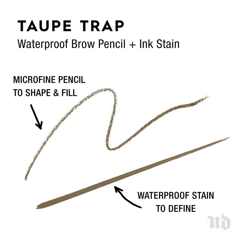 Urban Decay Brow Blade, Taupe Trap - Waterproof Eyebrow Pencil & Ink Stain - Brow Tint with the Precision & Definition of Microblading URBAN DECAY Store