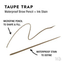 Urban Decay Brow Blade, Taupe Trap - Waterproof Eyebrow Pencil & Ink Stain - Brow Tint with the Precision & Definition of Microblading URBAN DECAY