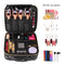 Relavel Travel Makeup Train Case Makeup Cosmetic Case Organizer Portable Artist Storage Bag with Adjustable Dividers for Cosmetics Makeup Brushes Toiletry Jewelry Digital Accessories (Marble, Black) Relavel