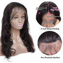 Blomas Lace Frontal Wigs Human Hair 13×4 Lace Front Body Wave Human Hair Wigs For Black Women Lace Frontal Wigs 150% Density Pre Plucked with Baby Hair Natural Black 22 Inch Blomas