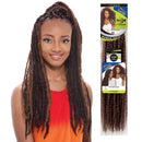 Janet Collection Synthetic Hair Braids Noir Afro Twist Braid (Marley Braid) (6-Pack, M1B/BURG) Janet Collection