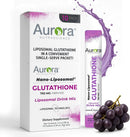 Aurora Nutrascience Micro-Pack Liposomal Glutathione - 500 mg Liquid Supplement, Antioxidant Support for Men & Women, Sugar Free, Non-GMO, Liposomal Glutathione Packets - 30 Single Serve Packets Infinity Warehouse