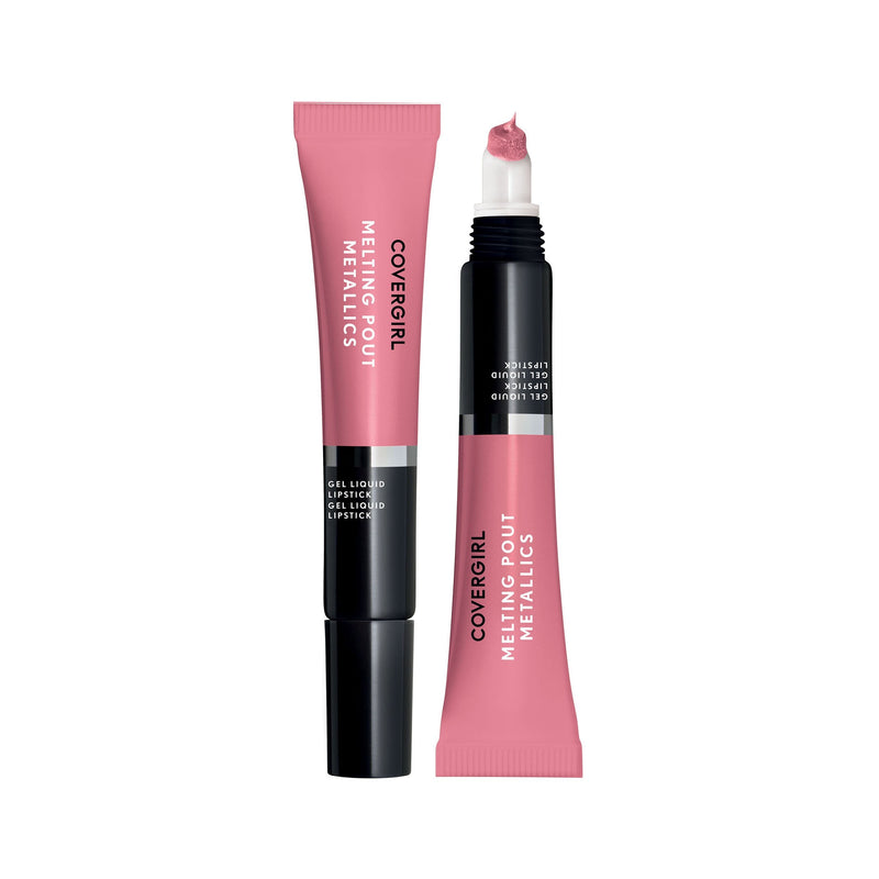 COVERGIRL Melting Pout Metallics Liquid Lipstick, Unplugged, 0.3 Ounce (packaging may vary) COVERGIRL