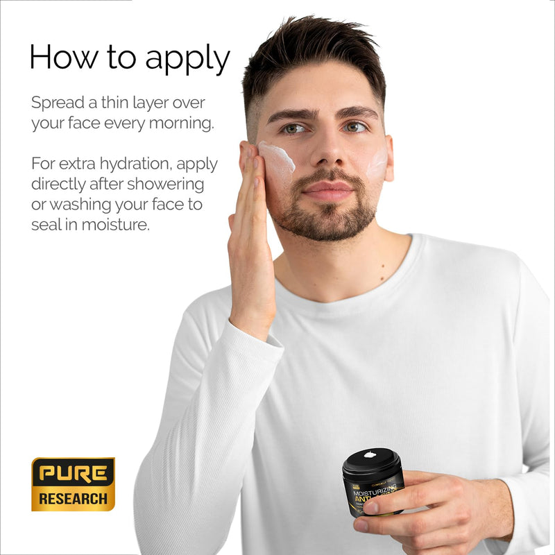 Men's Face Cream Moisturizer - Anti-Aging Cream For Men, Collagen, Retinol & Hyaluronic Acid - Day & Night - Facial Skin Care- Anti Wrinkle 1.7 oz Infinity Warehouse