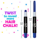 Original Stationery Hair Chalks Set for Girls, 10 Piece Temporary Hair Chalk Colors Original Stationery