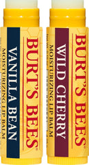Burt's Bees 100% Natural Lip Balm, Wild Cherry and Vanilla Bean Blister Box, 0.3 Ounce, 2 Count Burt's Bees