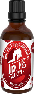 Bargz Lick Me All Over Perfume Oil, Exotic Fragrance, Lovely Raspberry And Melon Aromas With A Touch Of Vanilla - Flat Cap (8 OZ) Bargz Store