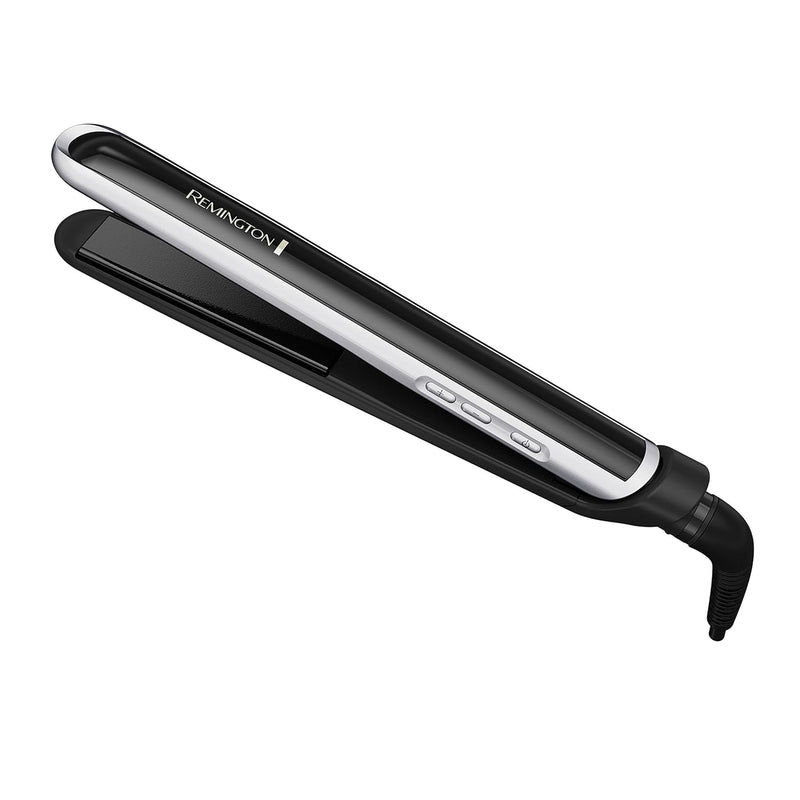 Remington Pearl Pro Ceramic Flat Iron Hair Straightener, 1-inch Floating Plates, Fast 30 Second Heat up, Black & White Infinity Warehouse