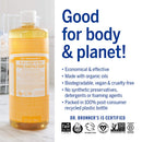 Dr. Bronner’s - Pure-Castile Liquid Soap (Citrus, 16 ounce) - Made with Organic Oils, 18-in-1 Uses: Face, Body, Hair, Laundry, Pets and Dishes, Concentrated, Vegan, Non-GMO Dr. Bronner's