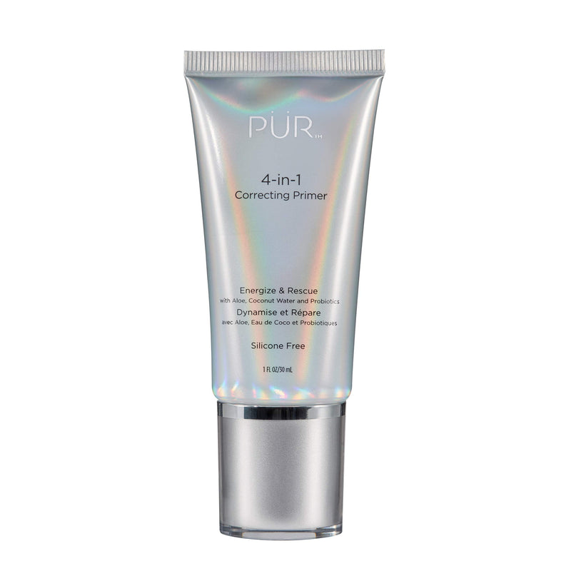 PÜR 4-in-1 Correcting Primer, Pore Reducer, Makeup Primer, Redness Reducer, Cruelty-Free, Lightweight Formula, Vegan Friendly - Energize & Rescue PÜR MINERALS