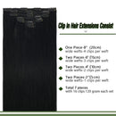 GOO GOO Hair Extensions Clip in Human Hair Jet Black 14 Inch 120g 7pcs Clip in Hair Extensions Real Human hair Natural Straight Thick Remy Human Hair Extensions for Women GOO GOO Store
