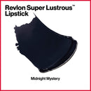 REVLON Super Lustrous Lipstick, High Impact Lipcolor with Moisturizing Creamy Formula, Infused with Vitamin E and Avocado Oil in Blue/Black, Midnight Mystery (043) REVLON