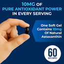 We Like Vitamins Astaxanthin 10mg Softgel - Highly Potent Astaxanthin Supplements from Haematococcus Pluvialis - Improves Eye, Joint, Skin Health & Energy Levels - 60 Count, 2 Month Supply Infinity Warehouse