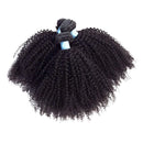 BLY 7A Mongolian Afro Kinky Curly Human Hair 3 Bundles 18 20 22 Inch Unprocessed Hair Weave Weft Big Hair for African American Women Natural Color BLY Store