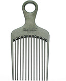 Chicago Comb Model 7 Carbon Fiber Pick Comb, for Long Thick Curly & Afro Hair, Black Color, 6 inches (15 cm) Chicago Comb