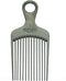Chicago Comb Model 7 Carbon Fiber Pick Comb, for Long Thick Curly & Afro Hair, Black Color, 6 inches (15 cm) Chicago Comb