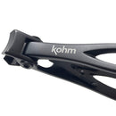 KOHM Nail Clippers for Thick Nails - Heavy Duty, Wide Mouth Professional Fingernail and Toenail Clippers for Men, Women & Seniors, Black KOHM