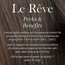 L’Ange Hair Le Rêve Blush Titanium Straightener - 2 in 1 Ceramic Hair Straightener - Titanium Hair Straightener with Dual Voltage - Ionic Straightener with Digital Display - 1“ Plate, MSRP $179.00 L'ANGE HAIR