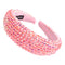 SP SOPHIA COLLECTION Women's Sparkling Crystal Padded Rhinestone Wide Bejeweled Hair Headband Party Hairband Hair Accessories in Pink SP Sophia Collection Store