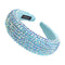 SP SOPHIA COLLECTION Women's Sparkling Crystal Padded Rhinestone Wide Bejeweled Hair Headband Party Hairband Hair Accessories in Aqua SP Sophia Collection Store