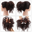 Tousled Updo Messy Bun Hair Piece Scrunchies Synthetic Wavy Extension Ponytail with Elastic Rubber Band Hairpiece Updo Extensions Scrunchies Wavy Hair and Ponytail Chignon Instant Ponytail for Women SIADEE