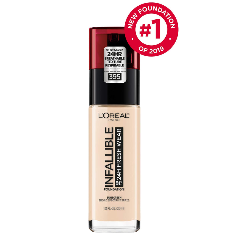 L'Oreal Paris Makeup Infallible Up to 24 Hour Fresh Wear Foundation, Rose Pearl, 1 Ounce L'Oreal Paris