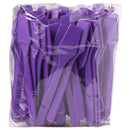 200pcs PANA Cosmetic Make Up Disposable Plastic 2.5" Spatulas Skin Care Facial Cream Mask Spatula (PURPLE-200 Pieces in a Box) P Store