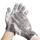 MIG4U Shower Exfoliating Scrub Gloves Medium to Heavy Bathing Gloves Body Wash Dead Skin Removal Deep Cleansing Sponge Loofah for Women and Men 1 Pair Gray MIG4U Store