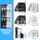 AquaSonic Duo PRO 8-pack replacement brush heads - Upgraded ProFlex Brush Heads For Improved Plaque Removal - Genuine AquaSonic Aquasonic