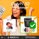 Minamul Konjac Exfoliating Organic Facial Sponge Set | Gentle daily face scrub/skincare | Safe for Oily, Dry, Combination or Sensitive skin | Charcoal, Turmeric, French Green, Red & Pink Clay Minamul
