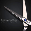 Hair Cutting Scissors Shears Professional Barber ULG 6.5 inch Hairdressing Regular Scissor Salon Razor Edge Hair Cutting Shear Japanese Stainless Steel with Detachable Finger Inserts ULG