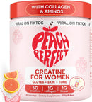 Peach Perfect Creatine for Women – Micronized Creatine Monohydrate Powder with BCAA & Collagen for Glute Strength Support, Boosts Energy, Focus, Strength, and Endurance – Pink Lemonade, 30 Servings Infinity Warehouse