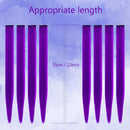 TOFAFA 22 inch Colored Hair Extensions Straight Hairpiece, Multi-colors Party Highlights Clip in Synthetic Hair Extensions for Kids Girls(10pcs Purple) TOFAFA Store