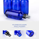Blue Glass Spray Bottles 4oz ULG Fine Mist Sprayers Empty Spray Atomizer for Essential Oils Aromatherapy Cosmetic Sprays Including Waterproof DIY Labels 16 Piece Spray Replacement 2 Piece ULG