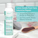 Ebanel Set of Professional Callus Remover for Feet, and Urea Cream 40% Plus Salicylic Acid 2%, Heel Foot Callus Remover Gel Exfoliator Dead Skin Cuticle Removal Toenail Softener Keratolytic Pedicure Infinity Warehouse