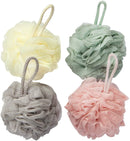 TungSam Loofah Bath Sponge. The Body Shower Scrubber - Pack of 4. (Multi-Color) TungSam
