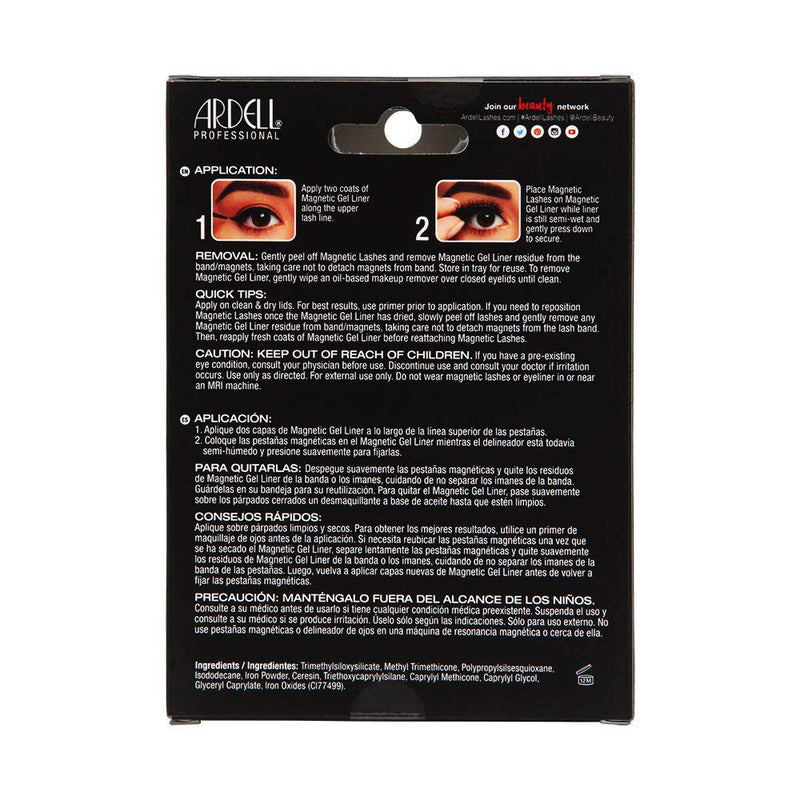 Ardell Magnetic Gel EyeLiner & False Lashes, Wispies, 1 set Ardell
