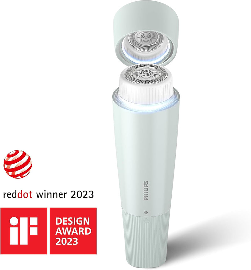 Philips Beauty Series 5000 Electric Shaver and Personal Groomer for Women, Cordless & Compact, Hypoallergenic Head, Gentle & Quick Hair Removal Easy Touch Ups, Mint Green, BRR474/00 Infinity Warehouse
