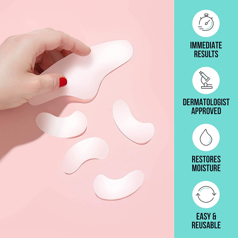 SiO Beauty FaceLift | Neck, Forehead, Eye & Smile Anti-Wrinkle Patches | Overnight Smoothing Silicone Patches For Face, Neck, Forehead, Eye & Smile Fine Lines And Signs Of Aging SiO Store