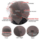 UpgradeU Lace Front Wigs Human Hair Pre Plucked for Women 150% Density 13x4 Water Wave Lace Front Wig Brazilian Wet and Wavy Human Hair Lace Front Wigs Natural Hairline (16 inch) UpgradeU