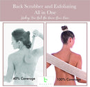 Back Scrubber for Shower - Body Exfoliator & Loofah Back Scrubber Helps Back Acne & Bacne, Back Washer for Shower, Body Scrubbers For Use In Shower to Exfoliate and Cleanse Skin Beauty by Earth