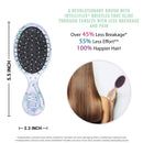 Wet Brush Osmosis Mini Detangler - Sparkling Sea Life - Detangling Travel Hair Brush - Ultra-Soft IntelliFlex Bristles Glide Through Tangles with Ease - Protects Against Split Ends and Pain-Free Wet Brush